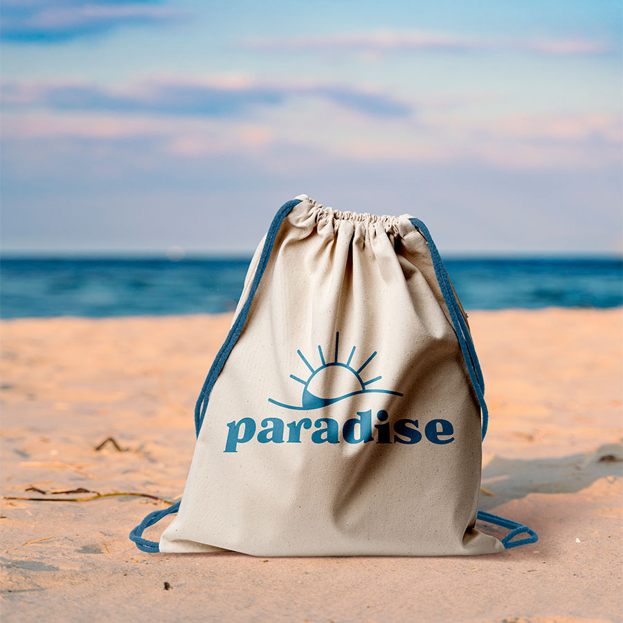 taske med logo for paradise